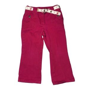Janie and Jack Pink Jeans gingerbread belt girls size 2T Christmas holiday